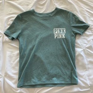 teal PINK victoria’s secret t shirt